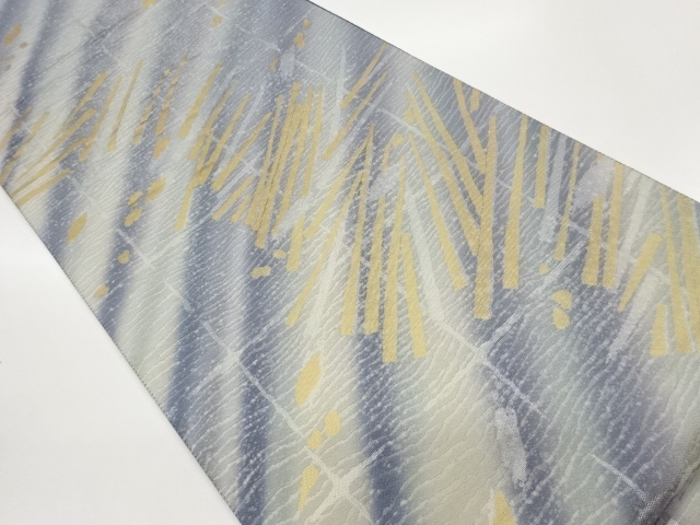 JAPANESE FUKURO OBI / WOVEN ABSTRACT GRID